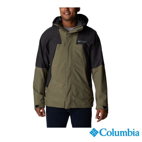 【Columbia哥倫比亞】男款Omni-Tech防水極暖兩件式外套-軍綠 UWE81860AG / FW22