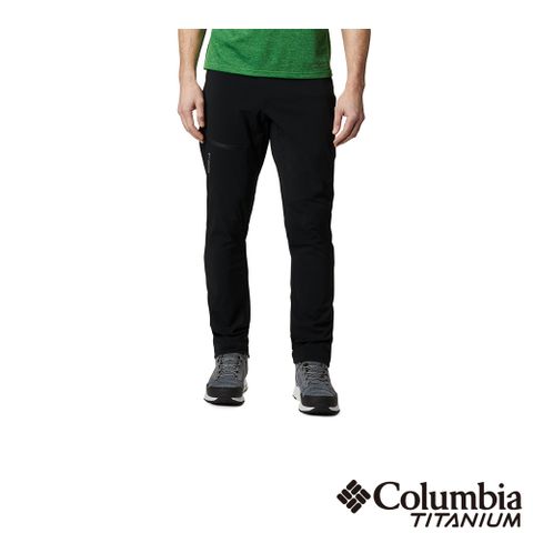 Columbia 哥倫比亞 男款 - 鈦 防潑防曬50長褲-黑色 UAE03170BK/FW22