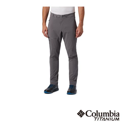 Columbia 哥倫比亞 男款 - 鈦 防潑防曬50長褲-灰色 UAE03170GY /FW22