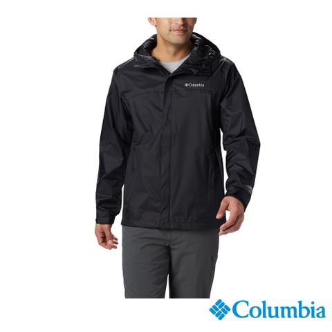Columbia 哥倫比亞 男款-Omni-Tech 防水外套-黑色 URE24330BK (2023春夏)