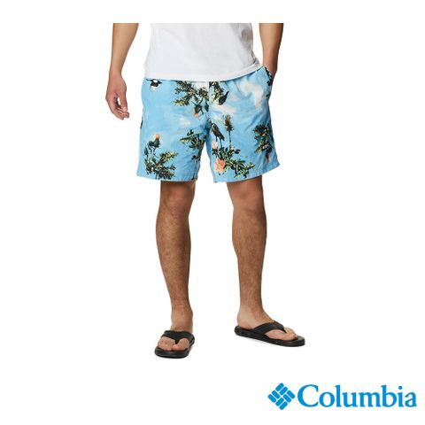 Columbia哥倫比亞 男款-Omni-Shield UPF50防潑兩面穿短褲-印花 UAE53660FW (2023春夏)