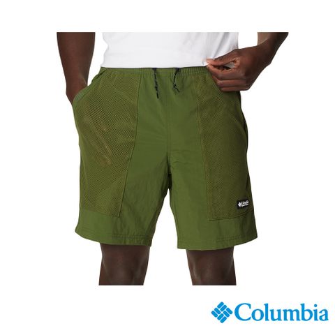 Columbia哥倫比亞 男款-Omni-Shield UPF50防潑兩面穿短褲-綠色 UAE53660GR (2023春夏)