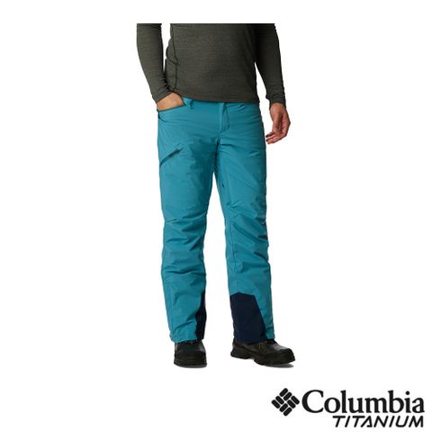Columbia 哥倫比亞 男款 - Kick Turn™ 防水鋁點極暖雪褲-湖水藍 UWE38910AQ-HF