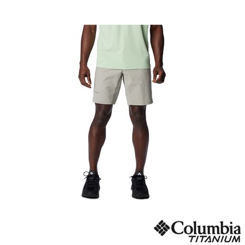 Columbia哥倫比亞 男款-鈦 UPF50防潑短褲-礦石灰 UAE10400AT (2024春夏)