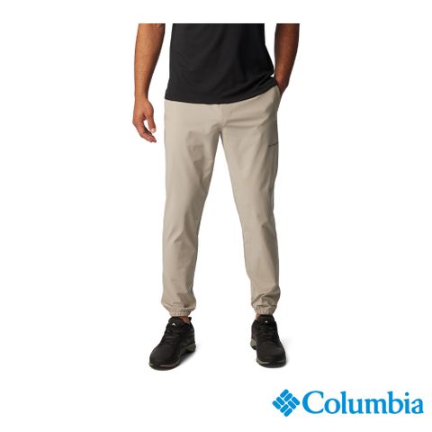 Columbia 哥倫比亞 男款-UPF50防曬防潑束口長褲-礦石灰 UAE58420AT