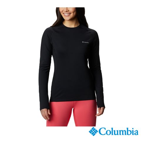 Columbia哥倫比亞 女款-3D保暖內著上衣-黑色 UAK27150BK