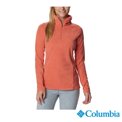 Columbia 哥倫比亞 女款 - Glacial™ 半開襟刷毛上衣-蜜桃色 UAR11310PH-HF