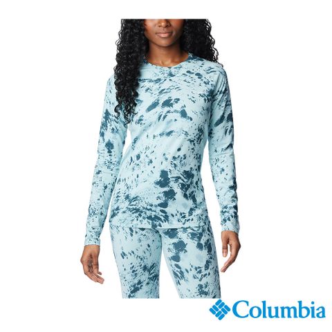 Columbia 哥倫比亞 女款 - W Omni-Heat™ Infinity 極暖快排內著長袖上衣-綠色印花 UAL24840GV-HF
