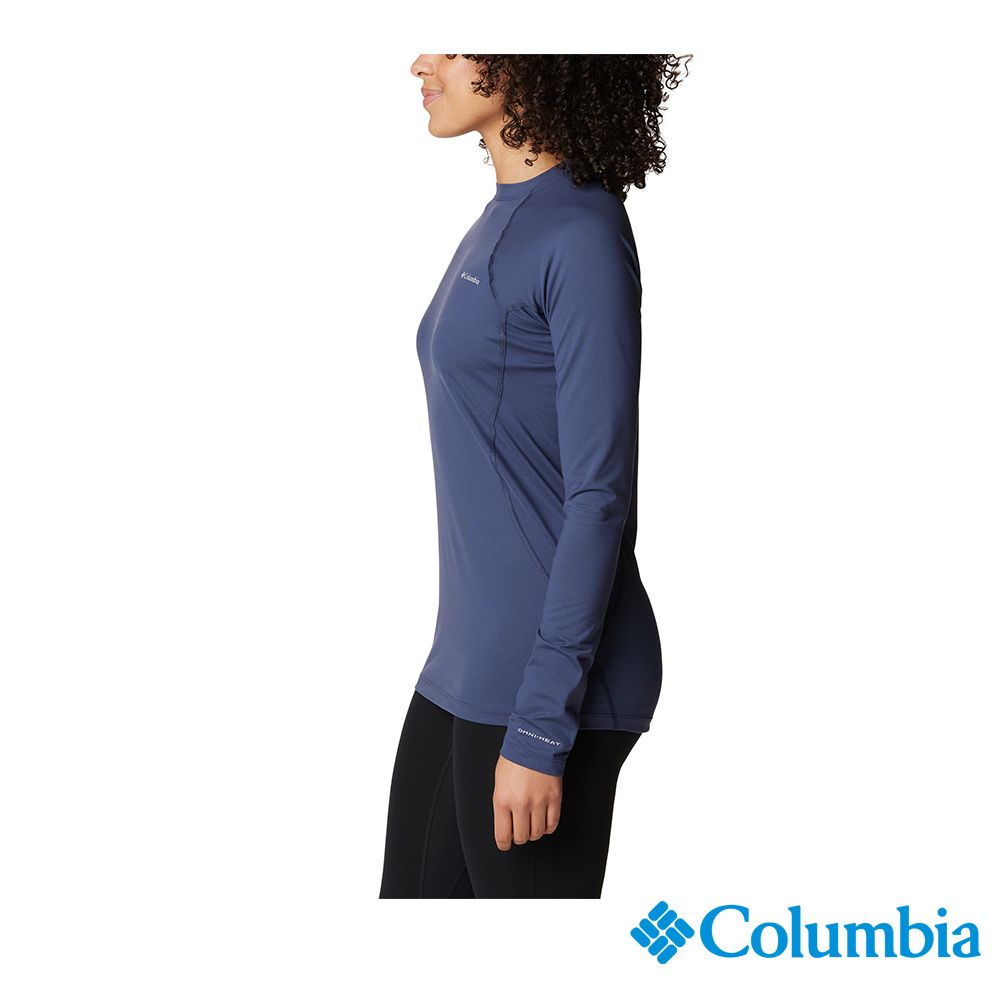 Columbia 哥倫比亞   女款 - Midweight Stretch 保暖快排內著長袖上衣-深藍 UAL67630NY-HF