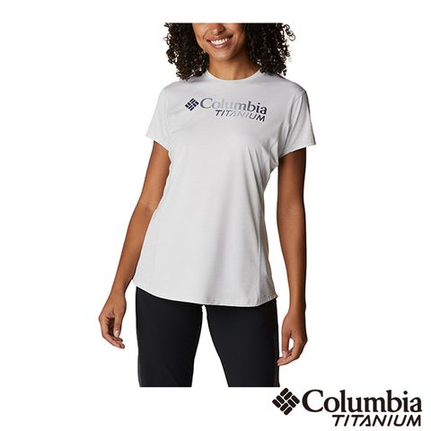 Columbia 哥倫比亞 女款- Omni-Wick™快排短袖上衣-白色 UAR52540WT