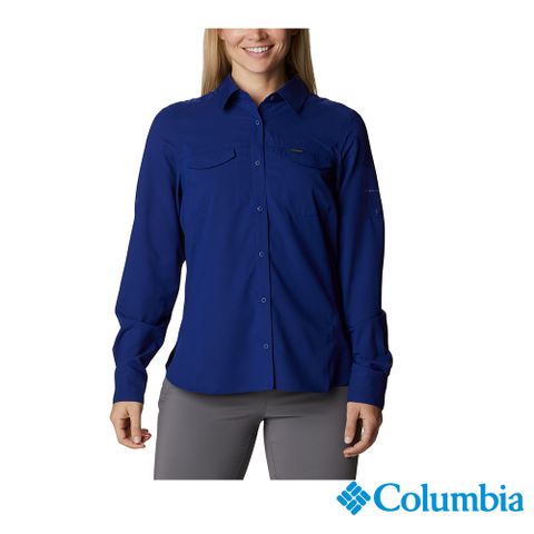 Columbia 哥倫比亞 女款 - Omni-Shade防曬UPF40快排長袖襯衫-靛藍 UXL12790KF /FW22