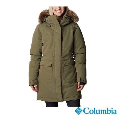 Columbia 哥倫比亞 女款- Omni-Tech™防水金鋁點保暖外套-軍綠 UWR68190AG