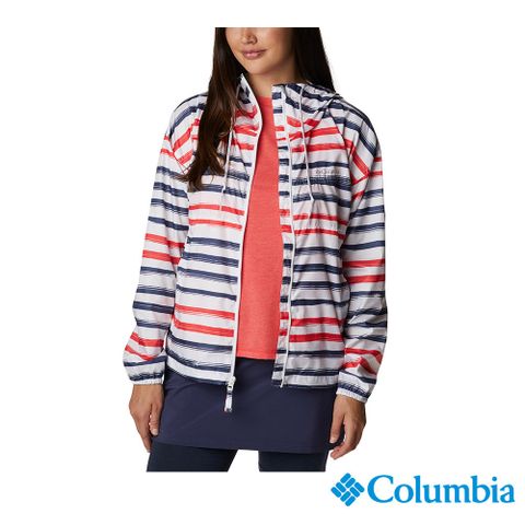 Columbia 哥倫比亞 女款-Omni-Shade UPF40防曬風衣-條紋 UWR46310MS