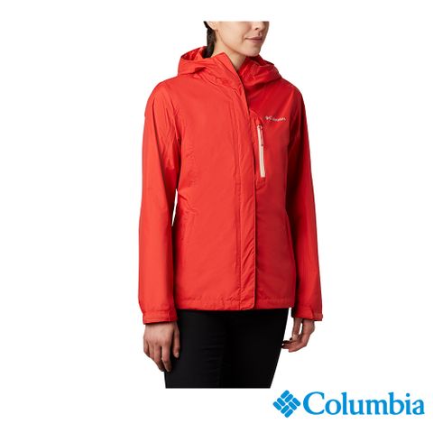 Columbia 哥倫比亞 女款- Omni Tech 防水外套-橘紅 UXK01650AH