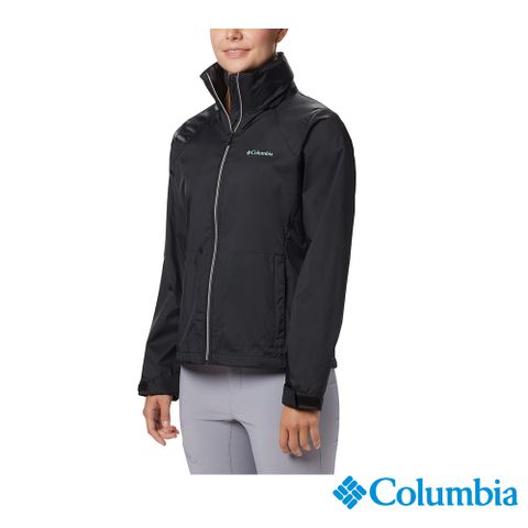 Columbia哥倫比亞 女款- 防潑水風衣-黑色 UWK01270BK / FW22
