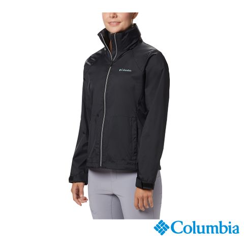 Columbia 哥倫比亞 女款-防潑水風衣-黑色 UWL01270BK (2023春夏)