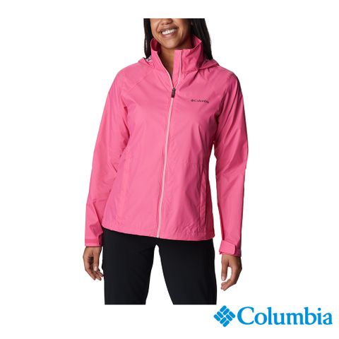 Columbia 哥倫比亞 女款-防潑水風衣-桃紅 UWL01270FC (2023春夏)