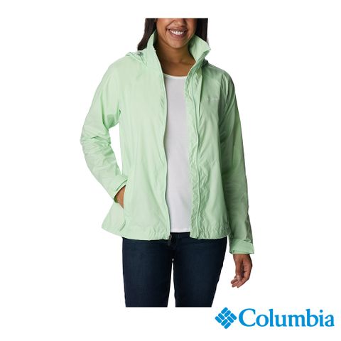 Columbia 哥倫比亞 女款-防潑水風衣-綠色 UWL01270GR (2023春夏)