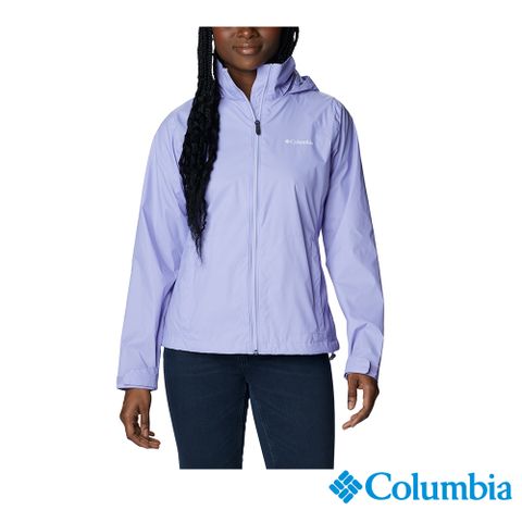 Columbia 哥倫比亞 女款-防潑水風衣-紫色 UWL01270PL (2023春夏)