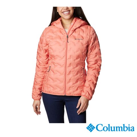 Columbia 哥倫比亞 女款 - Delta Ridge™ 650 FP保暖羽絨連帽外套-蜜桃色 UWR02600PH-HF