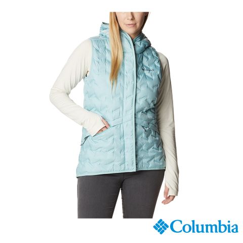 Columbia 哥倫比亞 女款 - Delta Ridge™ 650 FP保暖羽絨連帽背心-海水綠 UWR17270SE-HF