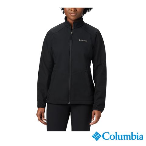 Columbia 哥倫比亞 女款 -立領軟殼外套-黑色 UWL01230BK / FW22