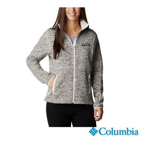 Columbia 哥倫比亞 女款 - W Sweater Weather™ 快排刷毛外套-花灰色 UAR05690HG-HF