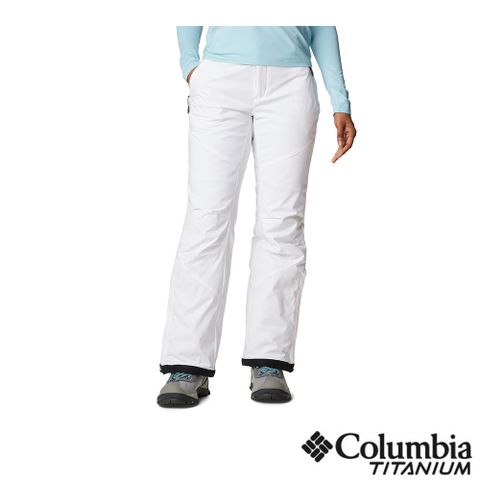 Columbia 哥倫比亞 女款 - Backslope™ 防水鋁點極暖雪褲-白色 UWK59370WT-HF