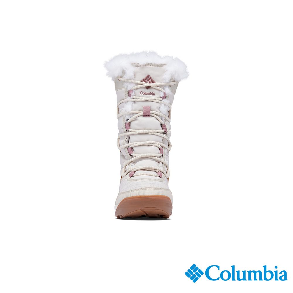 Columbia 哥倫比亞 女款 保暖防水長筒雪靴-米白色 UBL18860BG/IF