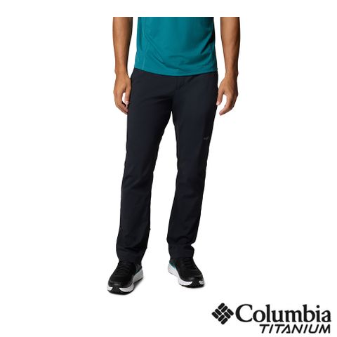 Columbia 哥倫比亞 男款-防曬UPF50防潑輕量長褲-黑色 UAE58780BK/JS