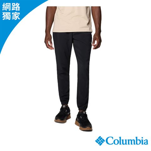 Columbia 哥倫比亞 男款 - 防潑束口長褲-黑色 UAE16810BK/JS