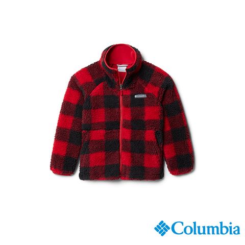 Columbia 哥倫比亞 童款-刷毛外套-紅格紋 UAY00820RC