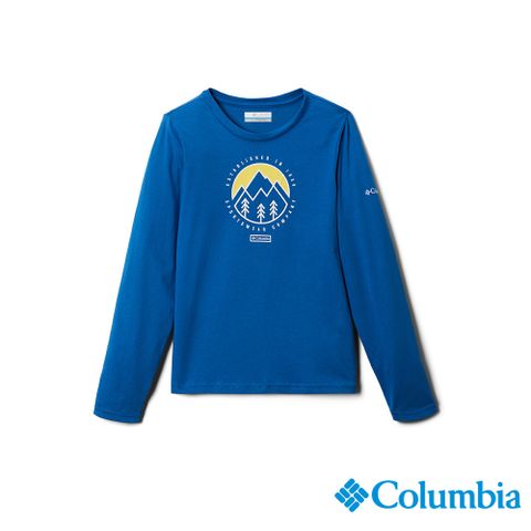 Columbia 哥倫比亞 童款-長袖上衣-藍色 UAB50710BL / FW22