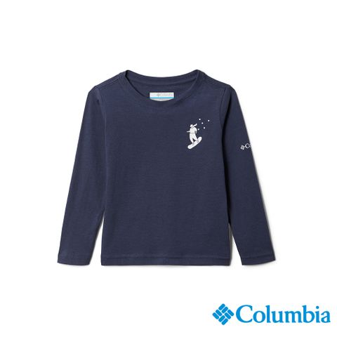 Columbia 哥倫比亞 童款-長袖上衣-深藍 UAG73370NY / FW22