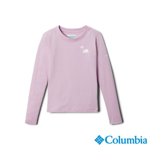 Columbia 哥倫比亞 童款-長袖上衣-粉紅 UAG73370PK / FW22
