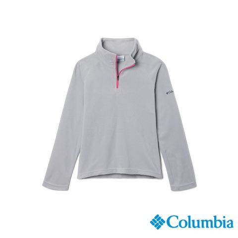 Columbia 哥倫比亞 童款 - Glacial™ 刷毛半開襟上衣-灰色 UAG69870GY-HF
