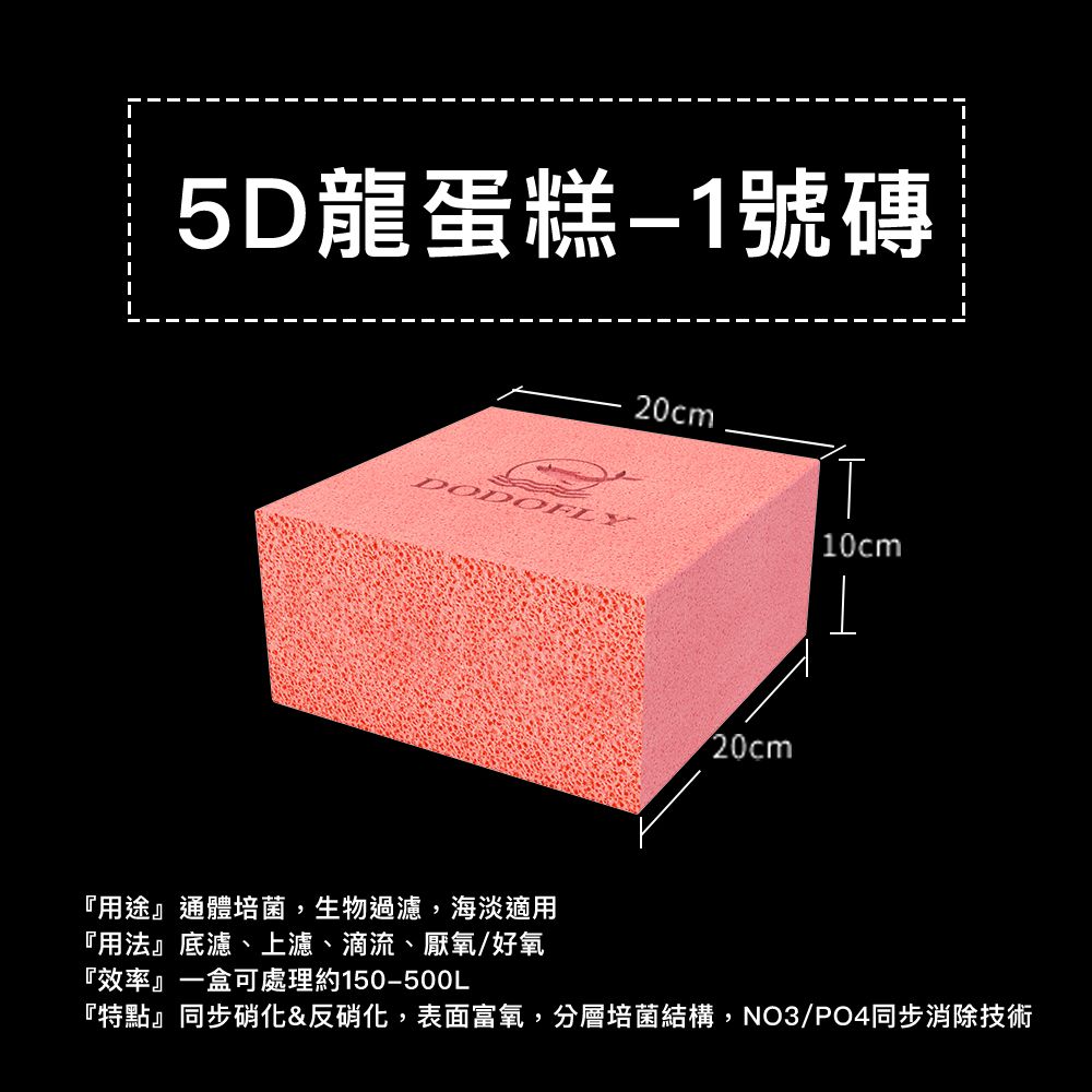 DODOFLY 嘟嘟飛 5D龍蛋糕 一號磚