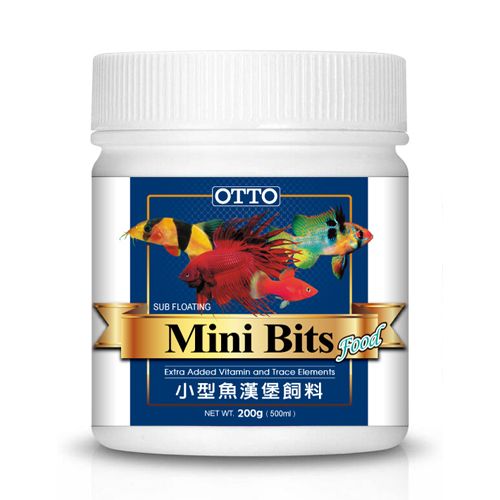 OTTO 奧圖 -小型魚漢堡飼料 200g(500ml)