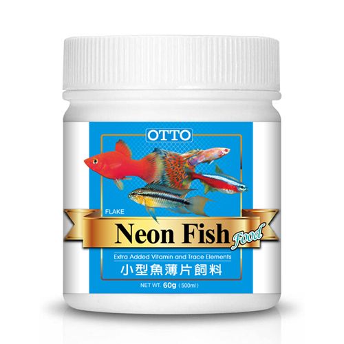 OTTO 奧圖 -小型魚薄片飼料 60g(500ml)