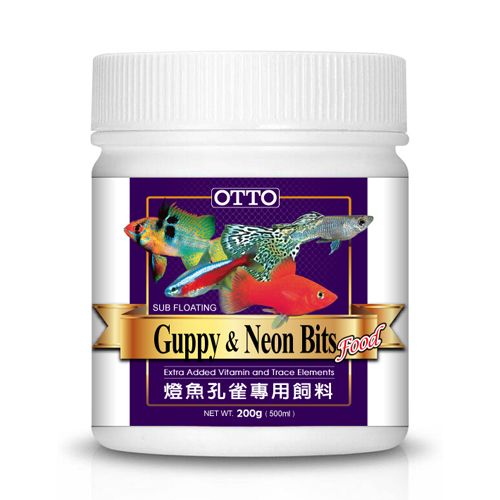 OTTO 奧圖 -燈魚孔雀專用飼料200g(500ml)