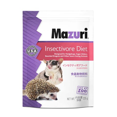 【Mazuri】 食蟲動物飼料225g 蜜袋鼯 刺蝟飼料