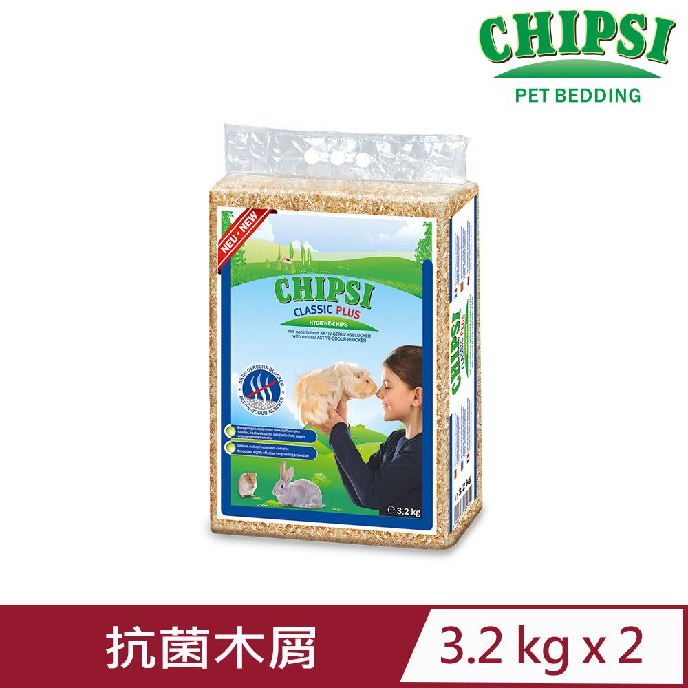 CHIPSI 【2入組】JRS德國-加強除臭&抗菌木屑 3.2KG (J005-1)