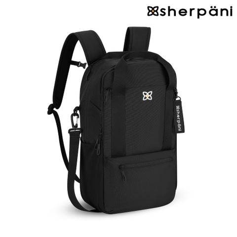 Sherpani 防潑水多功能後背包 Camden 21L 黑色Raven