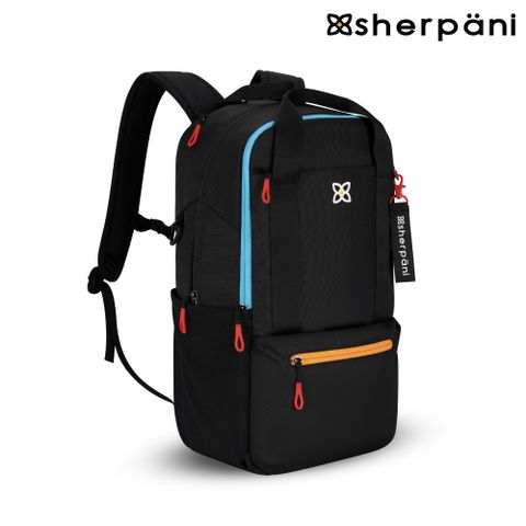 Sherpani 防潑水多功能後背包 Camden 21L 黑彩色Chromatic