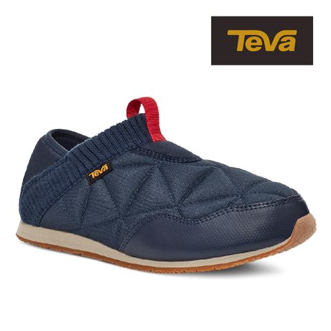 TEVA 原廠貨 男 ReEmber 兩穿式防潑水菠蘿麵包鞋/休閒鞋/懶人鞋(深藍色-TV1125472TOEC)