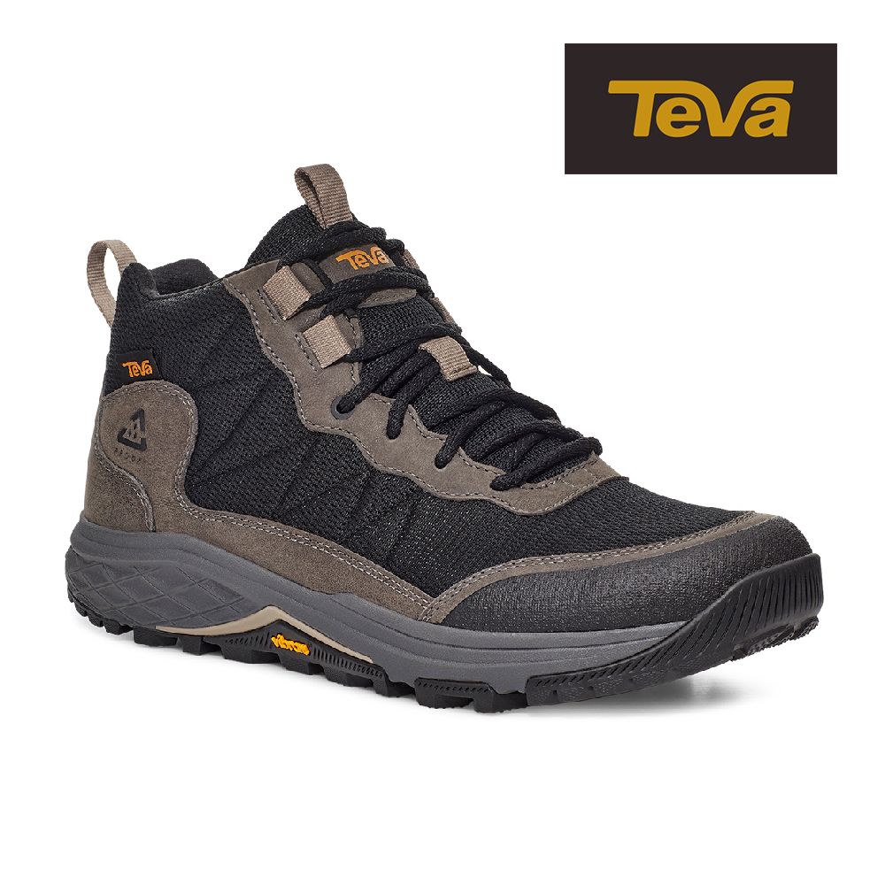 TEVA 原廠貨 男 Ridgeview Mid 高筒戶外多功能登山鞋/休閒鞋(灰色/黑色-TV1116626GRBC)