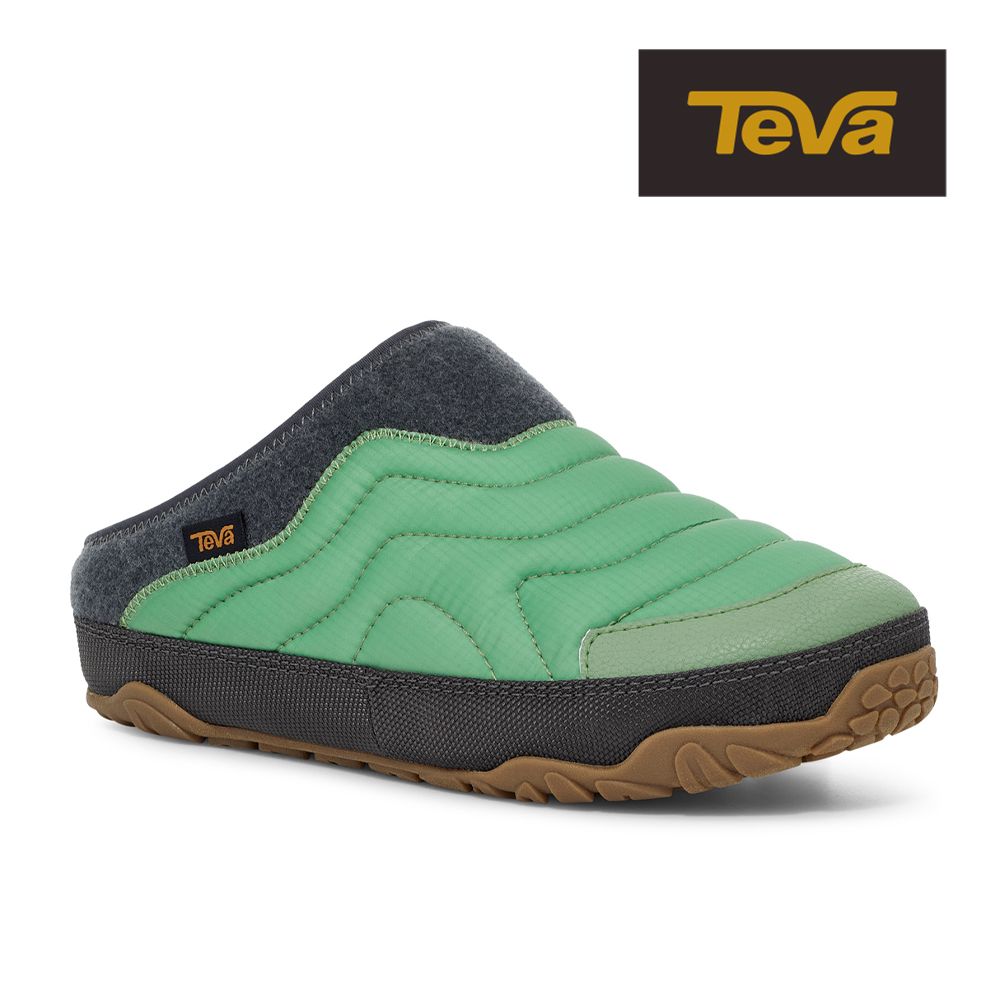 TEVA 原廠貨 男/女/中性 ReEmber Terrain 防潑水菠蘿麵包鞋/穆勒鞋/休閒鞋/懶人鞋(青綠色-TV1129582JDS)