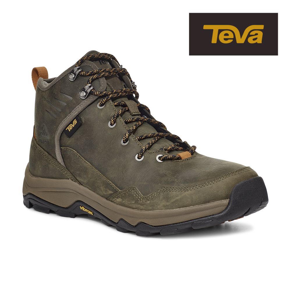 TEVA 男登山鞋 高筒防水黃金大底登山鞋/健行鞋 Riva Mid RP 原廠 (深橄欖-TV1123770DOL)