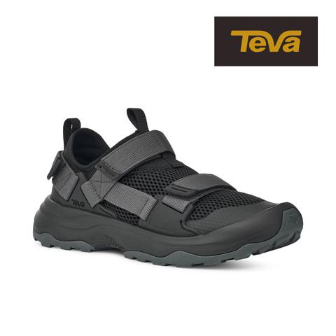 TEVA 經典暢銷【TEVA】男護趾涼鞋 水陸兩棲 護趾運動涼鞋/雨鞋/水鞋 Outflow Universal 原廠 (黑色-TV1136311BLK)