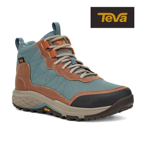 TEVA換季優惠【TEVA】原廠貨 女 Ridgeview Mid 高筒戶外多功能登山鞋/休閒鞋(棕褐色/鋼藍色-TV1116631TTRP)